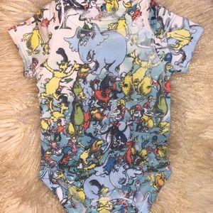GUC Dr. Seuss graphic onesie